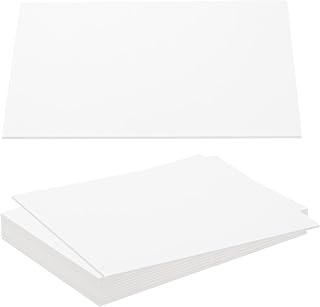 PATIKIL 7x5x0.08" Chipboard Sheets, 10Pcs 80PT Thick Book Board Binders Board Sturdy Bookbinding Supplies for Book Binding Cover, White