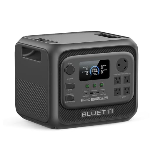 BLUETTI Elite 300 Portable Power Station, 3014Wh LiFePO4 Battery Backup for Home Power Outage, 2400W Solar Generator (4800W Surge), 3kWh Compact Home Backup & RV Power with TT-30 RV Port & 12V/30A DC