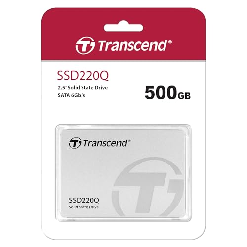 Image of Transcend 500GB Solid State Drive 2.5 inch SSD SSD220Q SATA III 6Gb /s, Sequential Read /Write up to 550 /500 MB /s - TS500GSSD220Q