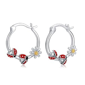Hoop Earrings for Women Hinged Huggie Earrings 925 Sterling Silver Hypoallergenic Earrings for Sensitive Ears Small Jewelry Gifts for Mom Teen Girls Mother’s Day Birthday Christmas