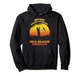 Hoy no puedo trabajar, tengo el brazo ingesado Sudadera con Capucha