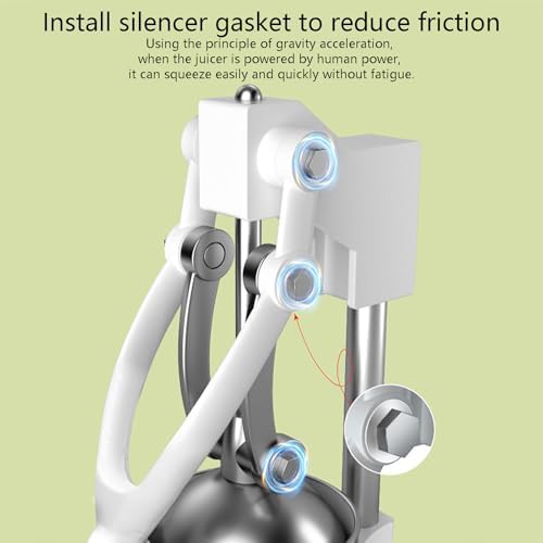 Professional Citrus Juicer, Hand Press Squeezer for Lemon, Lime, Orange - Easy to Clean Stainless Steel Manual Juicer Machine for Fresh Juice at Home