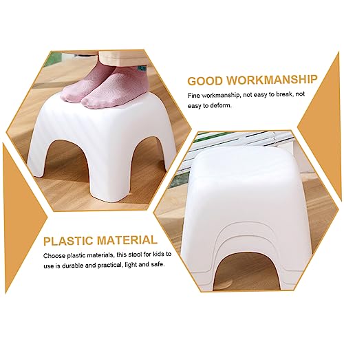 Image of Non Skid Stool for Shoe Changing Stackable Footstool for Toddlers Multi Purpose Step Stool for Bathroom and Kitchen Use
