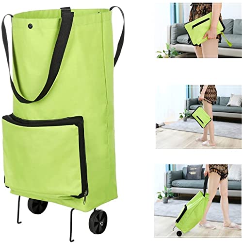 LUFISH Einkaufstrolley Klappbar, Tragbare Zusammenklappbare Tasche Für Kleinigkeiten Auf Rädern,Zusammenklappbarer… – Bild 4