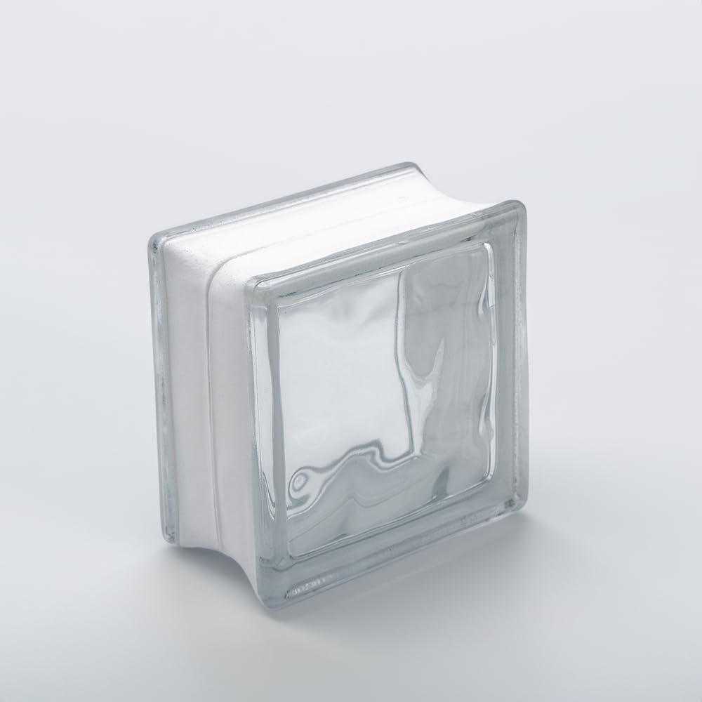 Fuchs Design Blocchi in vetro nuvola trasparente, 14,5 x 14,5 x 8 cm, 10 pezzi