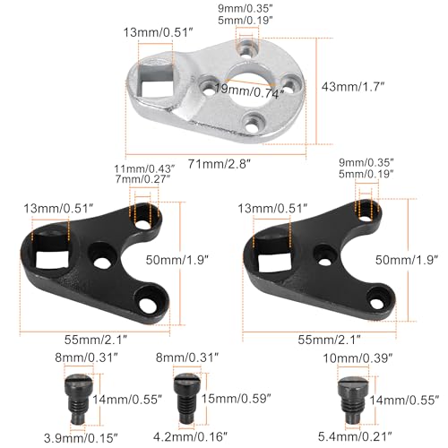 Image of RUTU Outboard Trim /Tilt Pin Wrench Tools Set - Pin Wrench Fit for Johnson Evinrude - Replace MT0009 MT0006 MT0004 Repair Parts Accessory Hardware