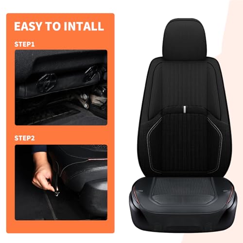 Image of FLORICH Car Seat Covers Front Bottom Seat Covers Front Driver Seat Pad Universal Fit Cars SUVs Trucks Vans Sedans, 1PCS
