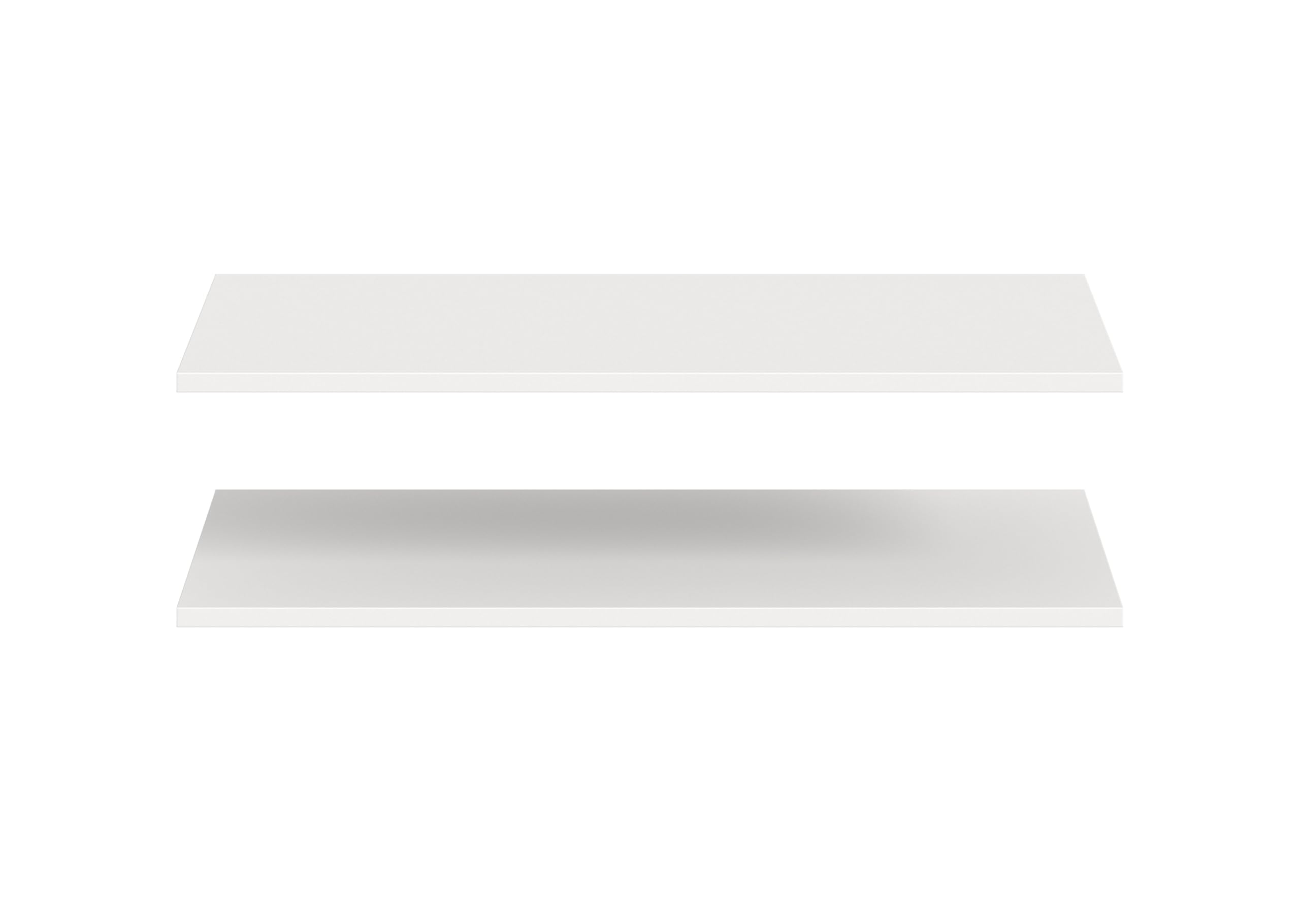 xonox.home – Schrank-Zubehör Einlegeboden-Set Kopenhagen 2X 78x48 cm in Weiß – 2er Pack Fachboden/Regalboden für 3-türigen Kleiderschrank – Optionales Zubehör für Ihre Schrankwand