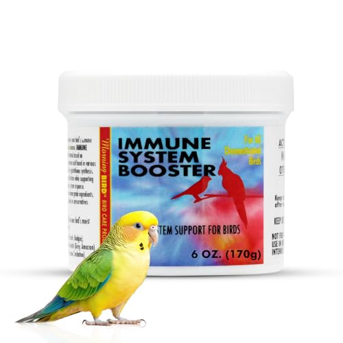 Morning Bird Immune System Booster 6 Oz - Energy Supplement for Birds – Natural Amino Acid Powder – Boosts Stamina, Cellular Health & Oxygen Use – Vitamin Powder for All Bird Species