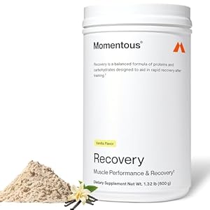 Momentous Recovery Grass-Fed Whey Protein Powder – 20 g Post-Workout Whey Isolate Protein – NSF Certified for Sport – Gluten-Free – 15 Servings – Vanilla – Package May Vary