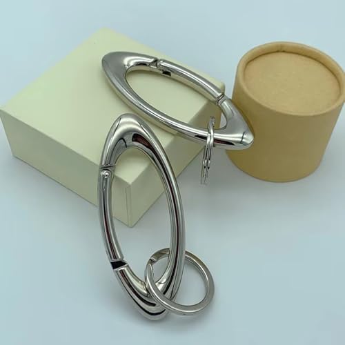 Laikoutd Trendy Oval Shaped Carabiner Key Holders 2 Pieces Set Portable and for Backpack Decoration Daily Use - Image 6