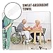 CORHAD 2pcs Absorbent Towels for Adults Gauze Back Pads for Elderly Comfortable Breathable Sweat Towels for All Seasons Easy Care and Use