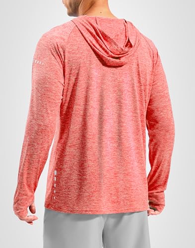 Image of Men's Sun Protection Hoodie Shirts Long Sleeve UPF 50+ Swim Shirts for Men Rash Guard Fishing Shirt Quick Dry