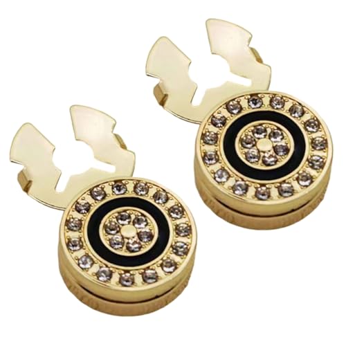 Image of 10pcs Brass Round Cuff Button Cover Cuff Links for Wedding Formal Shirt Mens Formal Button Covers Imitation Cufflinks