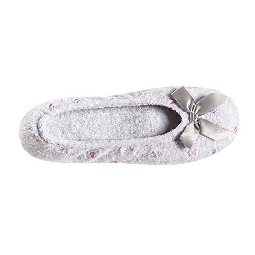 Image of isotoner Women's Embroidered Terry Ballerina Slippers
