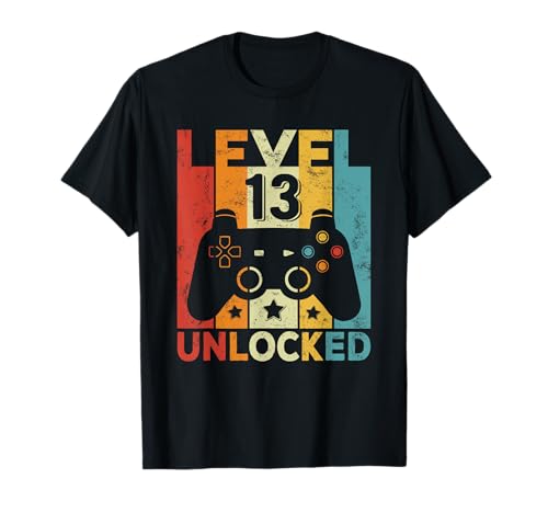 13 Compleanno Ragazzi Ragazze 13 Anni Gaming Controller Maglietta