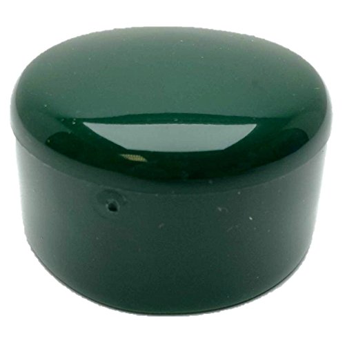 Zaunbau Pfostenkappen Rundrohr Ø 34-35mm grün 10 Stück PVC