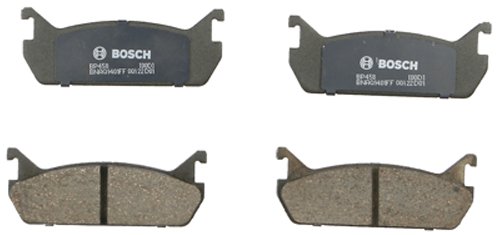 Bosch BP458 QuietCast Premium Semi-Metallic Disc Brake Pad Set For Ford: 1991-1996 Escort; Mazda: 1990-1991 323, 1990-1993 Miata, 1990-1994 Protege; Mercury: 1991-1996 Tracer; Rear