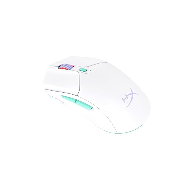 HyperX Pulsefire Haste 2 Core Dual Wireless RGB Gaming Mouse, Up to 12K DPI, HyperX Custom Core Sensor, 70g Lightweight, 100 Hr Battery Life, 1K Hz Polling Rate, 24 Months Warranty - White [8R2E7AA]