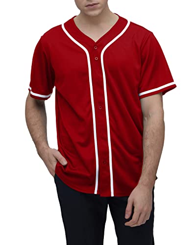 Camiseta de béisbol para hombre Yuji Itadori, manga corta, cuello en V, con botones, prendas deportivas, talla S-4XL miniatura 1