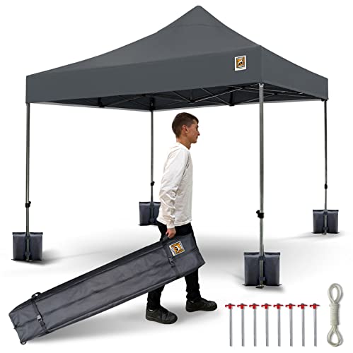 Gorilla Gazebo ® Pop Up 3x3m Heavy Duty Waterproof Commercial Grade Market Stall 4 Side Panels Leg Weights Pegs and Wheeled Carrybag - Image 2
