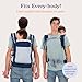 Beco Toddler Carrier (20-60 lbs) with Extra Wide Seat, 100% Cotton - Front-Carry & Backpack Style - Lightweight & Ergonomic Sling Carrier for Children from 18months - Navy