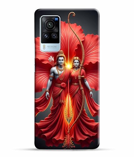 Image of Lord Ram with Sita MATA Printed Hard Back Case Cover & Compatible for Vivo X60 Pro 5G | Vivo X60 Pro | V2046 (Multicolor) - D1806