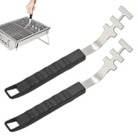 banjiabb 2 Stück Hitzebeständige Grillrostheber,Grillrostheber,Grillzubehör Für Gusseisen- Und Edelstahlroste, BBQ Utensil, Universal Grillwerkzeug,Fur BBQ Und Camping