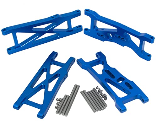 Front/Rear Swing Suspension Arm for Losi 1/10 22S SCT 2WD Short Course Truck Rc Car Upgrade Aluminum Alloy Parts and 2 Tools(Dark Blue)