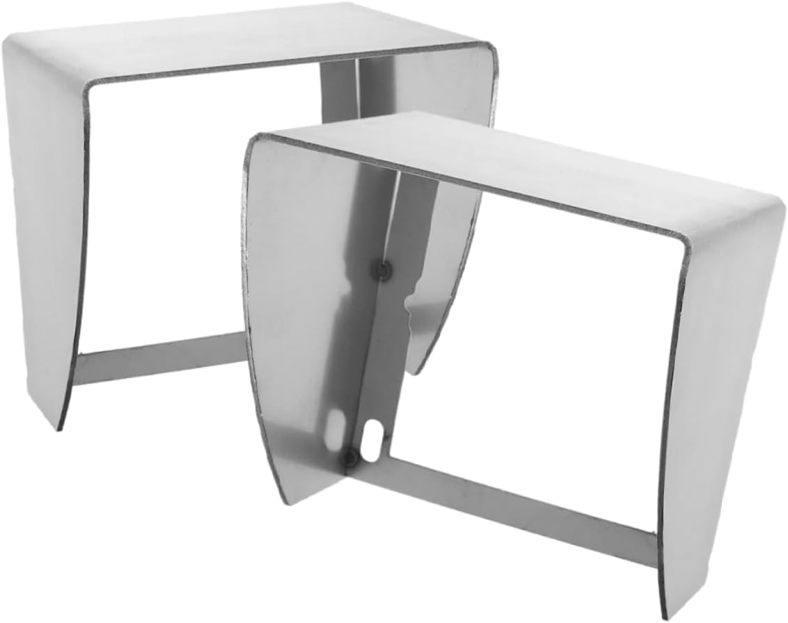 Uonlytech 2pc Outdoor Socket Cover Weatherproof Electrical Outlet Box Stainless Steel Childproof Outlet Rainproof Easy Setup