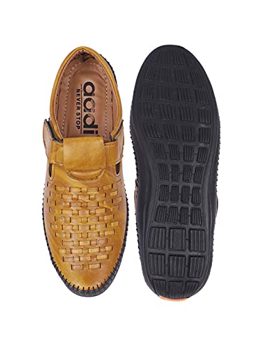 Image of AADI Men's Synthetic Leather Outdoor Casual Sandals & Floaters