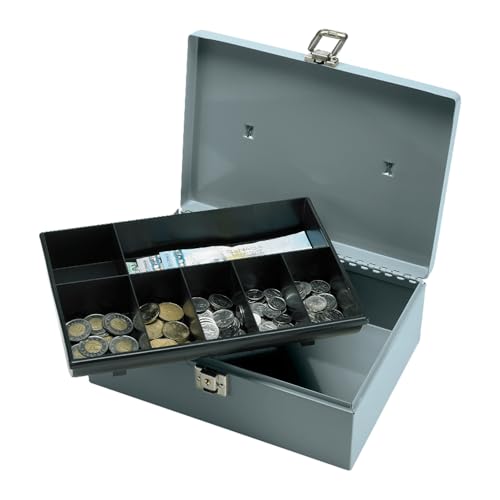 Sparco All-Steel Cash Box with Latch Lock