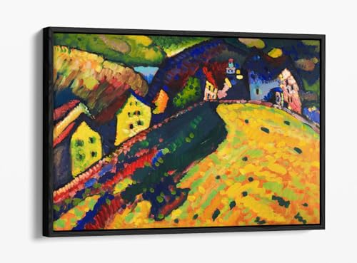 Impression toile Kandinsky Maisons à Murnau pour eveiller l'inspiration chez soi