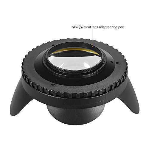 Meikon Fisheye Wide Angle Dome Port Len Shade Cover for Camera Diving Housing (Round), Pressure Resistant is up to 60m/ 197ft - Thumbnail 7