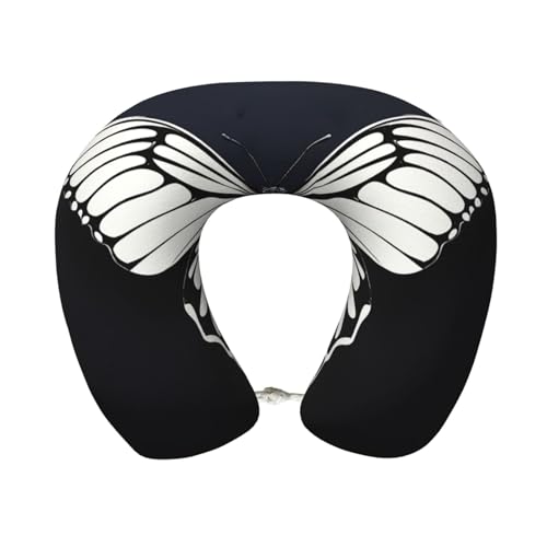 Almohada U Espuma viscoelástica 30 cm x 25 cm Negra miniatura 1