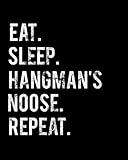 Eat Sleep Hangmans Noose Repeat: 2020 Monthly Planner For Hangmans Noose Collector Book 8 in x 10 in...