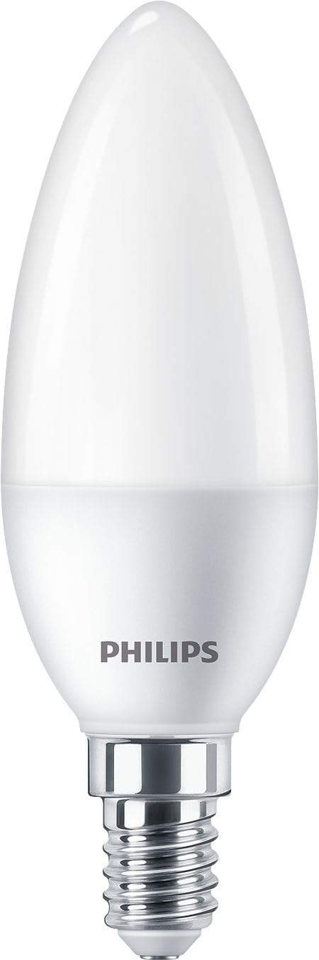 Philips LED 60W B38 E14 Mum Tipi Sarı Işık Dim Edilmez Ampul Tekli Paket