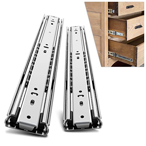 Exclusive Discount 80% Offer SHUHANG Heavy Duty Drawer Slides 24 inch Full Extension Ball Bearing Drawer Rails Runners Side Mounting Maximum Load Capacity of 150 LB, 1 Set Exclusive Discount 80% Offer SHUHANG Heavy Duty Drawer Slides 24 inch Full Extension Ball Bearing Drawer Rails Runners Side Mounting Maximum Load Capacity of 150 LB, 1 Set