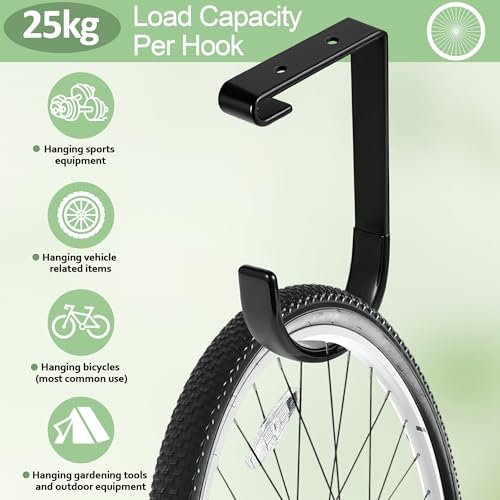 4-Pack-Bike-Hooks-for-Garage-Bike-Hanging-Hooks-55lbs-Heavy-Duty-Ceiling-Mount-Hooks-for-Secure-Bike-Storage-in-Garage-with-Anti-Slip-Rubber-Coating-Black