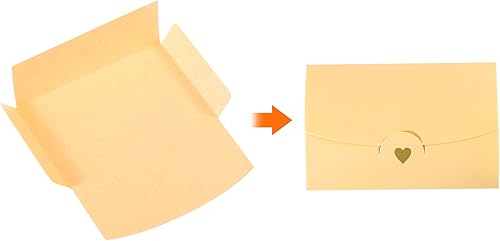 Vista 18 de PATIKIL Mini sobres, paquete de 20 soportes pequeños para tarjetas de regalo, sobres retro dorados de invitación de negocios para boda, cumpleaños