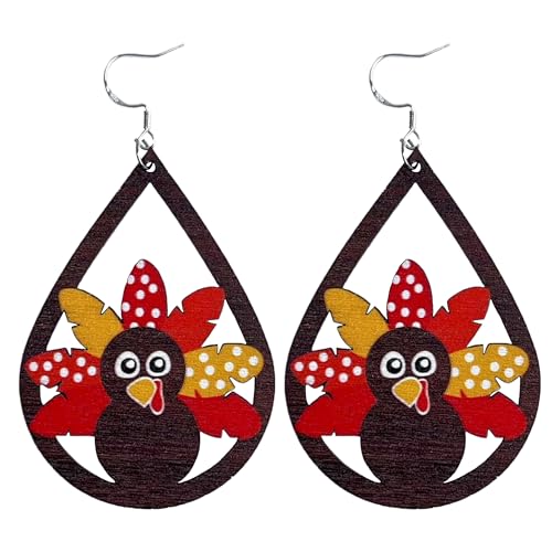 MDDRUIQI Fall Outfits for Women 2025 - Thanksgiving Earrings | Thanksgiving Outfit...
