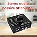 Imagen de ZEPFJHE Atenuador pasivo de música estéreo de alta fidelidad