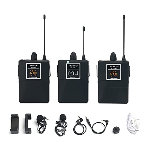 Wireless Lavalier Lapel Microphone System/Headset Mic/Interview Mic，For Iphone, Android Smartphones, Pa Speaker, Teaching, Dslr Camera And Tablets (164 Ft Range) #TOP22