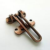 TOGU Solid Thicken Door Security Guard,Gate Latches Swing Bar Door Guard,Burglar-Proof Padlock Door Clasp for Home,Apartment,Hotel,Motel,Dormitory,Antique Copper