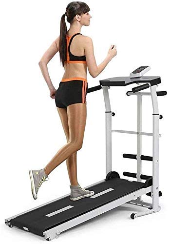 Image of Treadmill,Multifuncional Home Treadmill Office Desk Treadmill,Folding Manual Treadmill,Portable Walking Machine Fitness Exercise,for Home