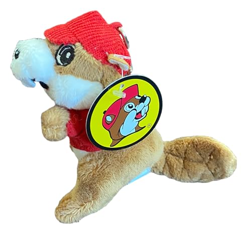 Image of Buc-ee's Beavers 4 inch Mini Stuffed Plush Keychain Keyring Backpack Clip