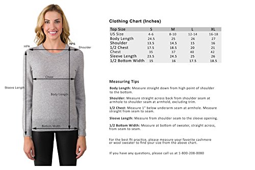 Image of JENNIE LIU Women's 100% Pure Cashmere Crew Neck Sweater, Tight Knit Cozy Soft Hand Washable Long Sleeve Pullover