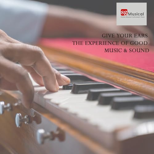 SG MUSICAL Best Harmonium 7 Stopper, Double Bellow, 39 Key, Two Reed (Bass-Male),3 1/4 Octave, Kepler, Harmonium