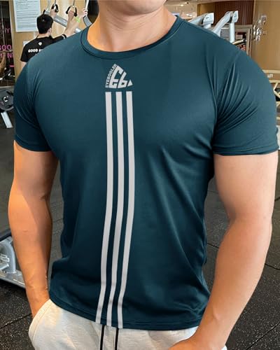 Image of Noble Monk Men's Regular Fit T Shirt |Half Sleeves |Round Neck | Casual T-Shirt for Me