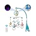 Pywee Mini Cuna móvil Musical Tudou Baby con música y Luces, función de sincronización, proyección, sonajero y Caja de música, Juguetes para recién Nacidos 0-24 Meses